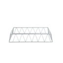 Vague Short Silver 1/1 GN Rectangular Display Stand Riser