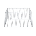 Vague Tall Silver 1/1 GN Rectangular Display Stand Riser 