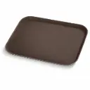Vague Non Slip Plastic Slip Tray Rectangular Brown 30 cm x 40 cm