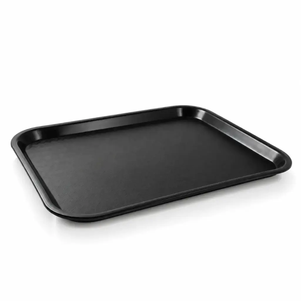 Vague Fast Food Tray Plastic 45 cm x 35 cm Black