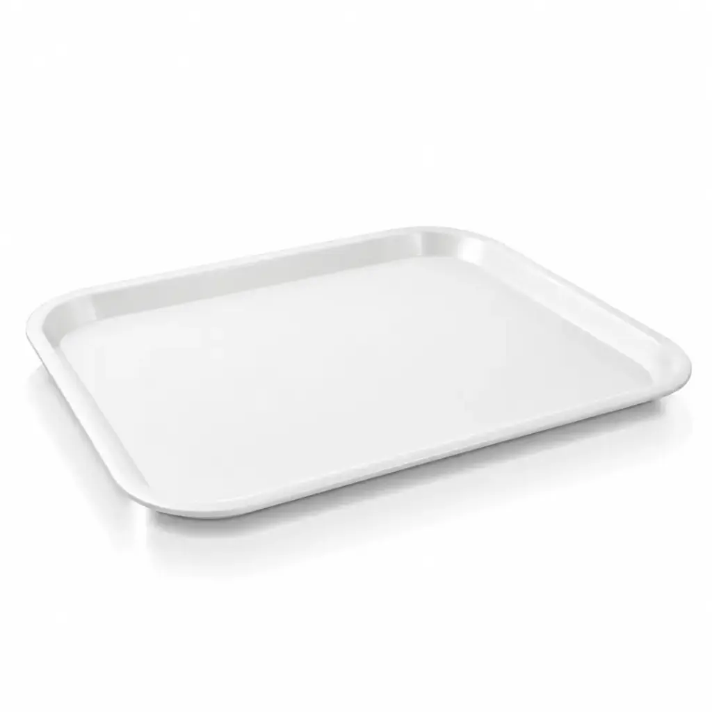 Vague Fast Food Tray Plastic 45 cm x 35 cm White