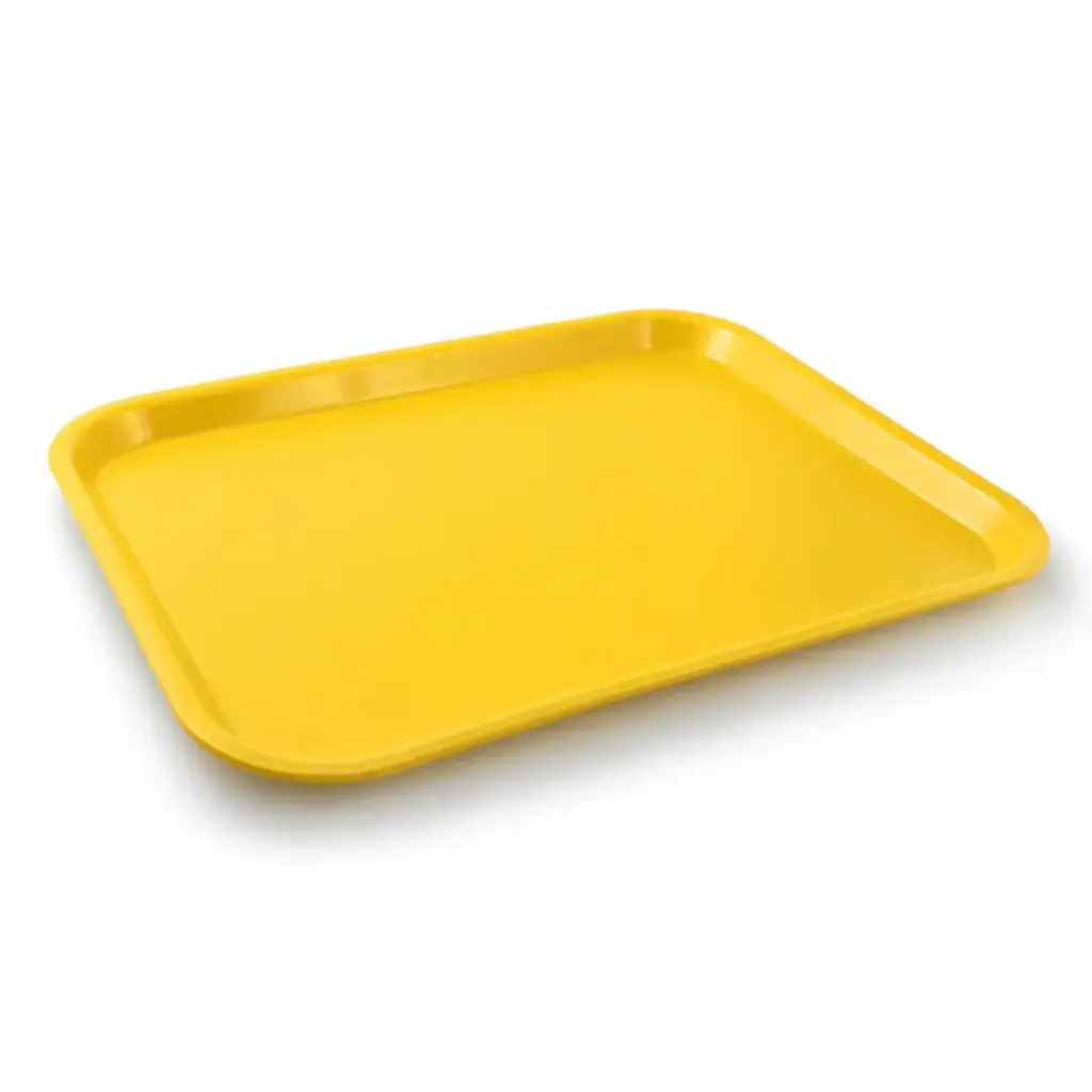 Vague Fast Food Tray Plastic 45 cm x 35 cm Yellow