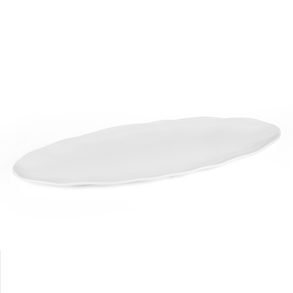 Vague Melamine Oval Wavy Edge Serving Platter 24"