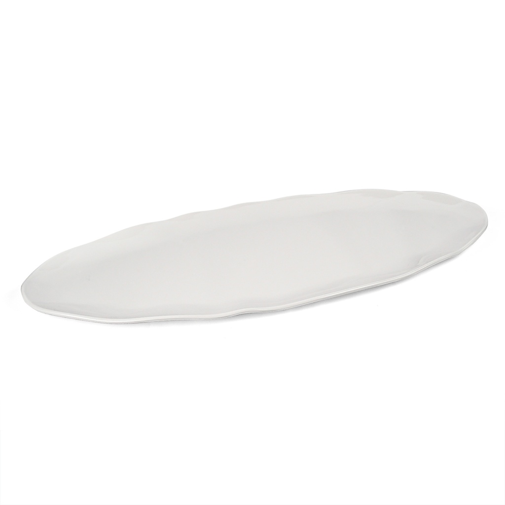 Vague Melamine Oval Wavy Edge Serving Platter 30"