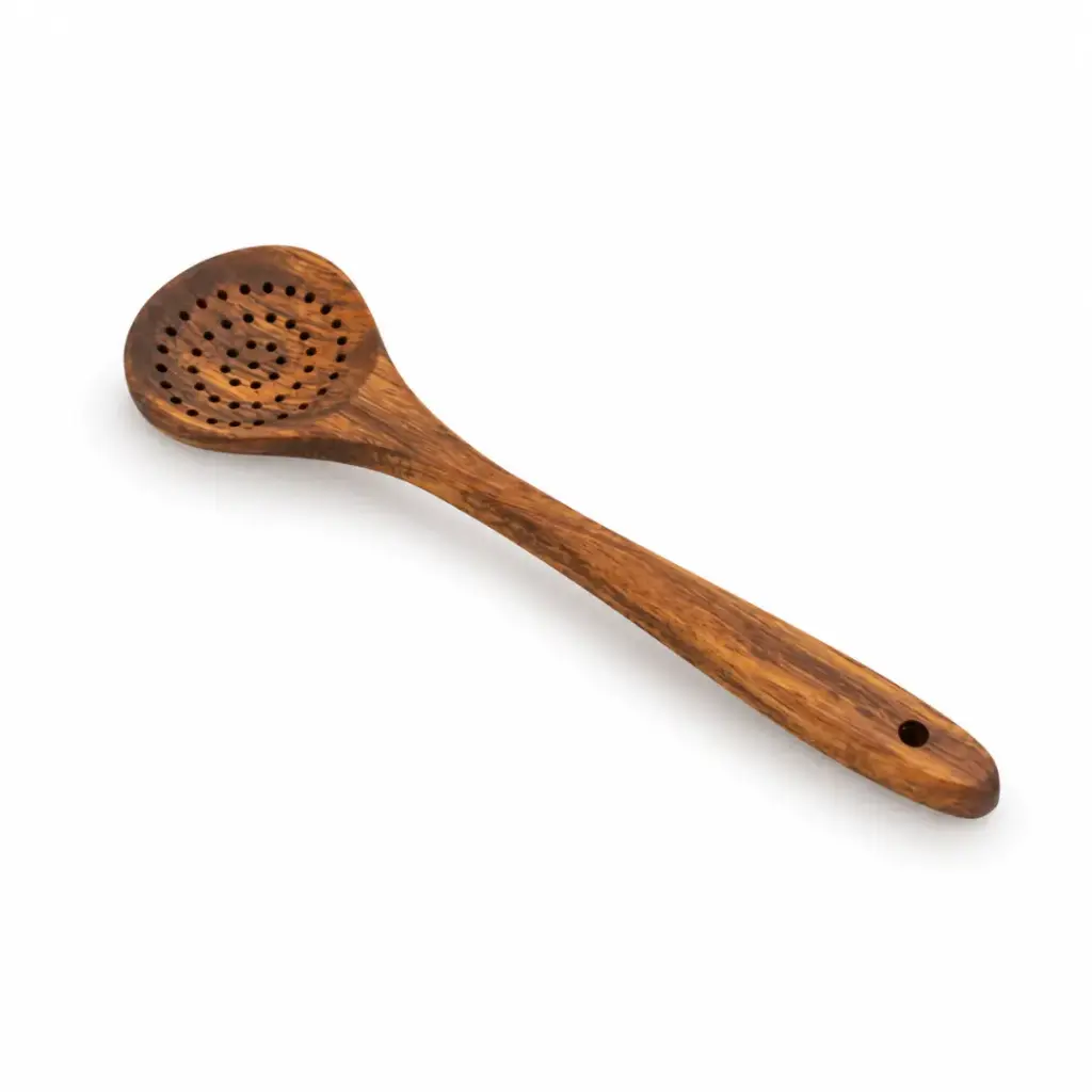 Vague Wooden Skimmer Spoon 27.9 x 7.4 cm