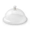 Transparent Plastic Dome Cover with Handle 26 cm