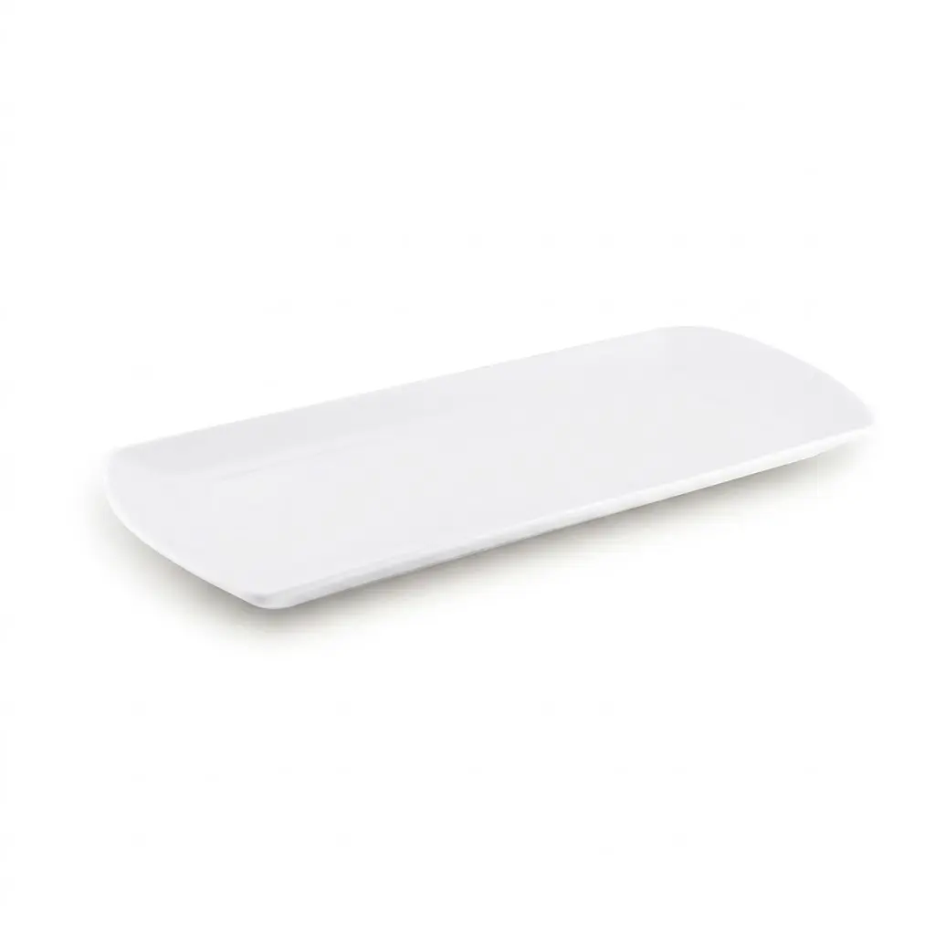 Porceletta Ivory Porcelain Rectangular Serving Plate 40 cm / 16"