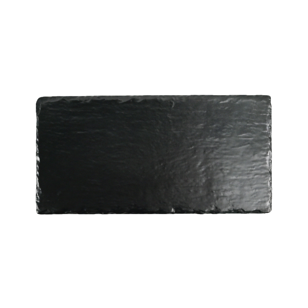 Vague Black Melamine Rectangle Plate 32 x 16.2 cm