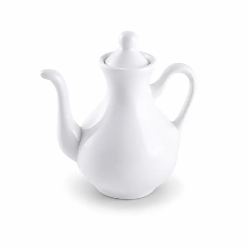 Porceletta Ivory Porcelain Oil Pot 4"