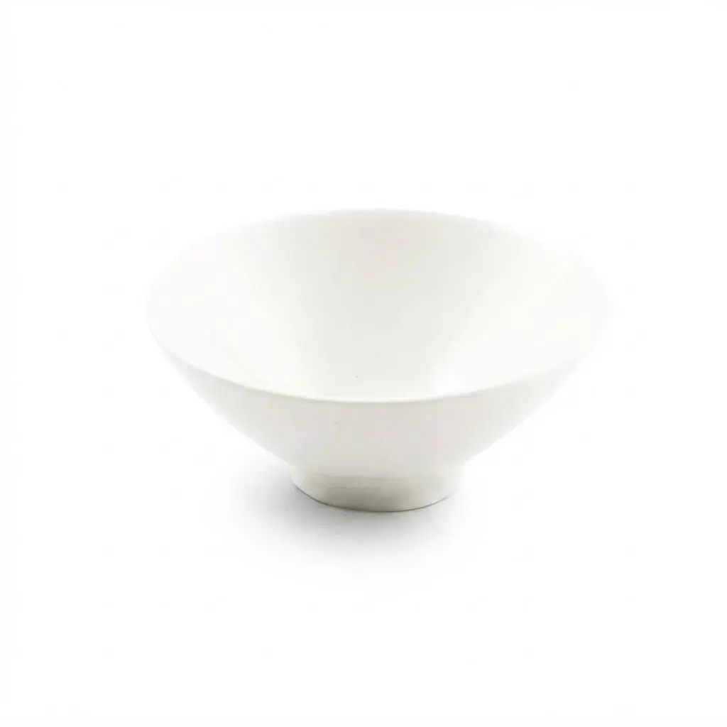 Porceletta Ivory Porcelain Bugle Conic Bowl 10 cm / 4"