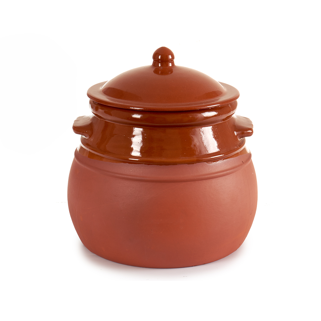 Arte Regal Brown Clay Belly Cooking Pot 4.5 Liter / 12972