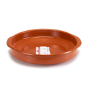 Arte Regal Brown Clay Round Deep Plate with Handle 36 cm / 99498
