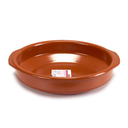 Arte Regal Brown Clay Round Deep Plate with Handle 38 cm / 99497