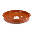 Arte Regal Brown Clay Round Deep Plate with Handle 42 cm / 99512