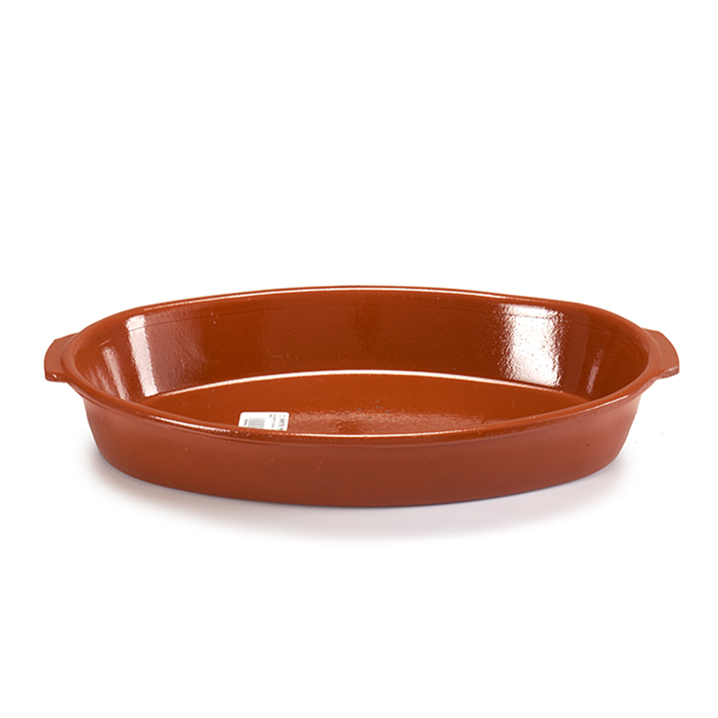 Arte Regal Brown Clay Deep Oval Plate 41 cm / 99517