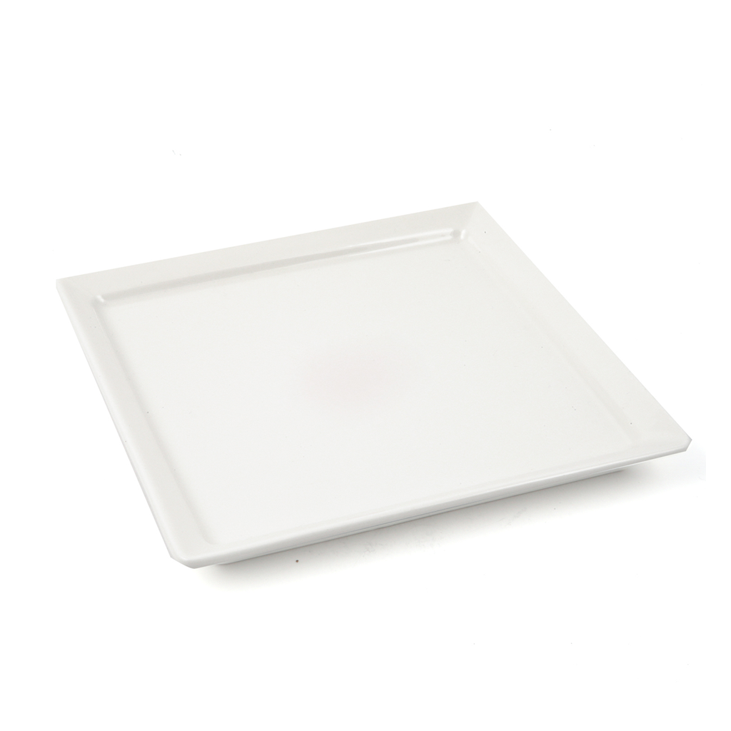 Porceletta Ivory Porcelain Square Plate 22 cm / 9"