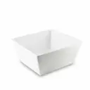 Porceletta Ivory Porcelain Square Bowl 12"