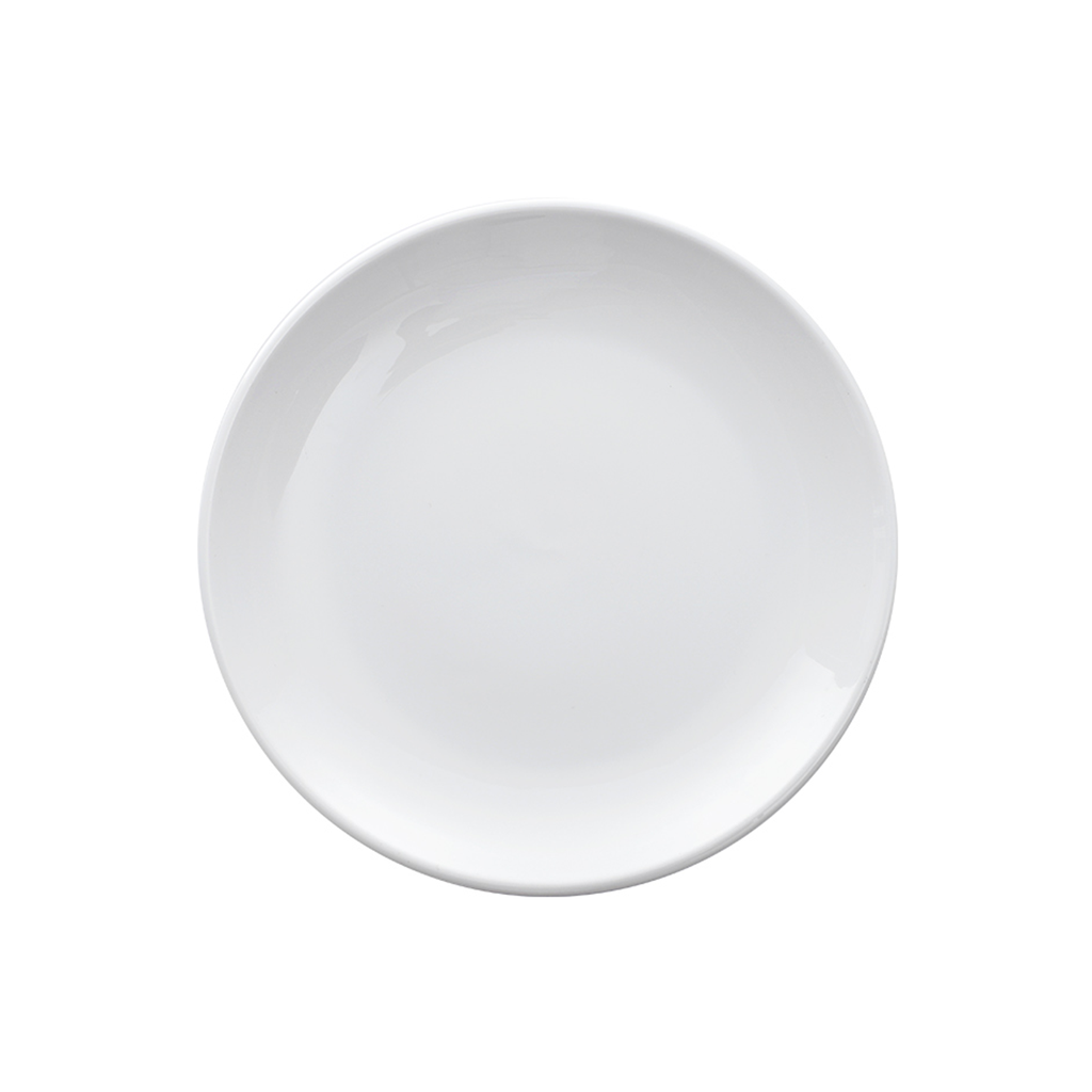 Porceletta Ivory Porcelain Rimmed Thick Plate 25 cm / 10"