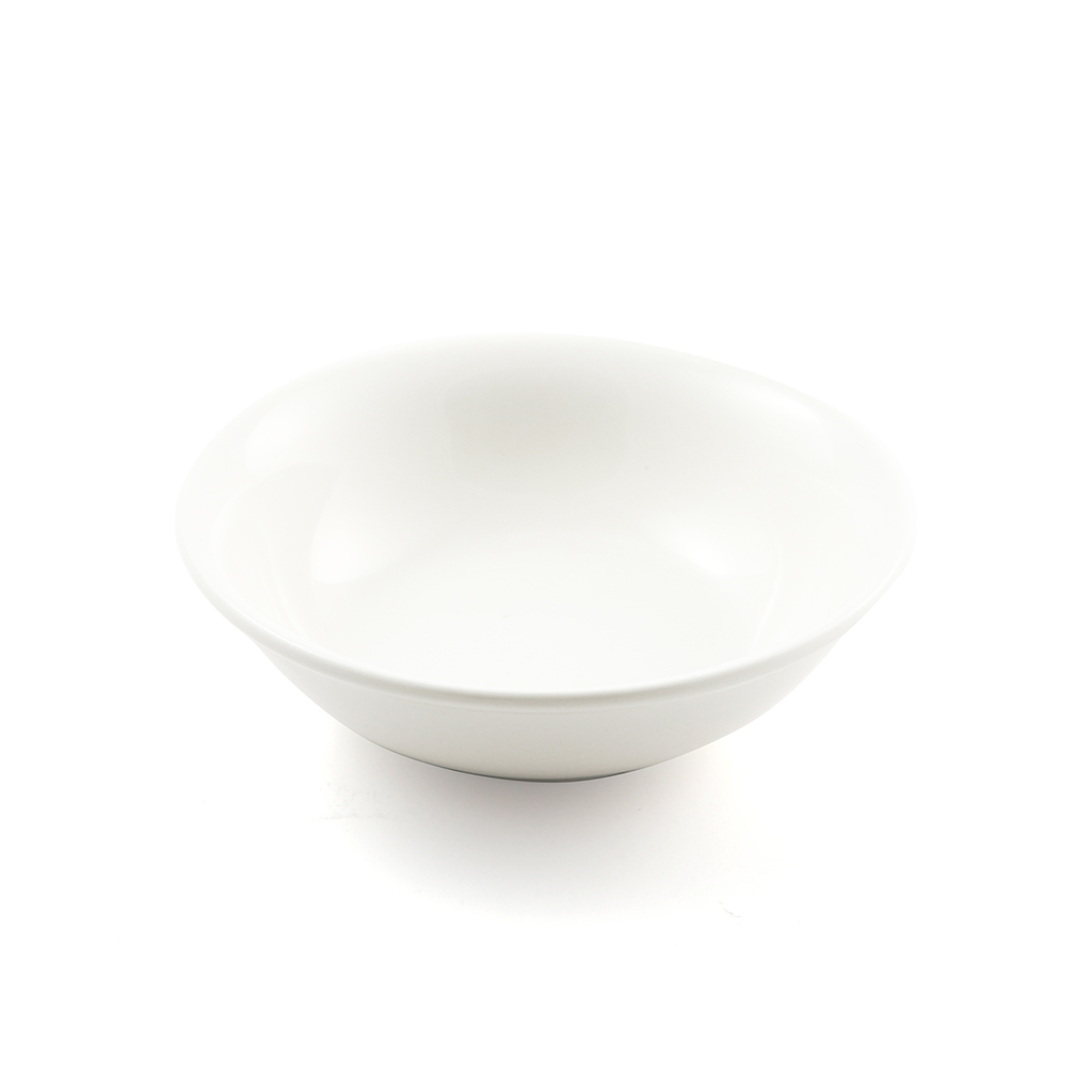 Porceletta Ivory Porcelain Rimmed Salad Bowl 17.5 cm