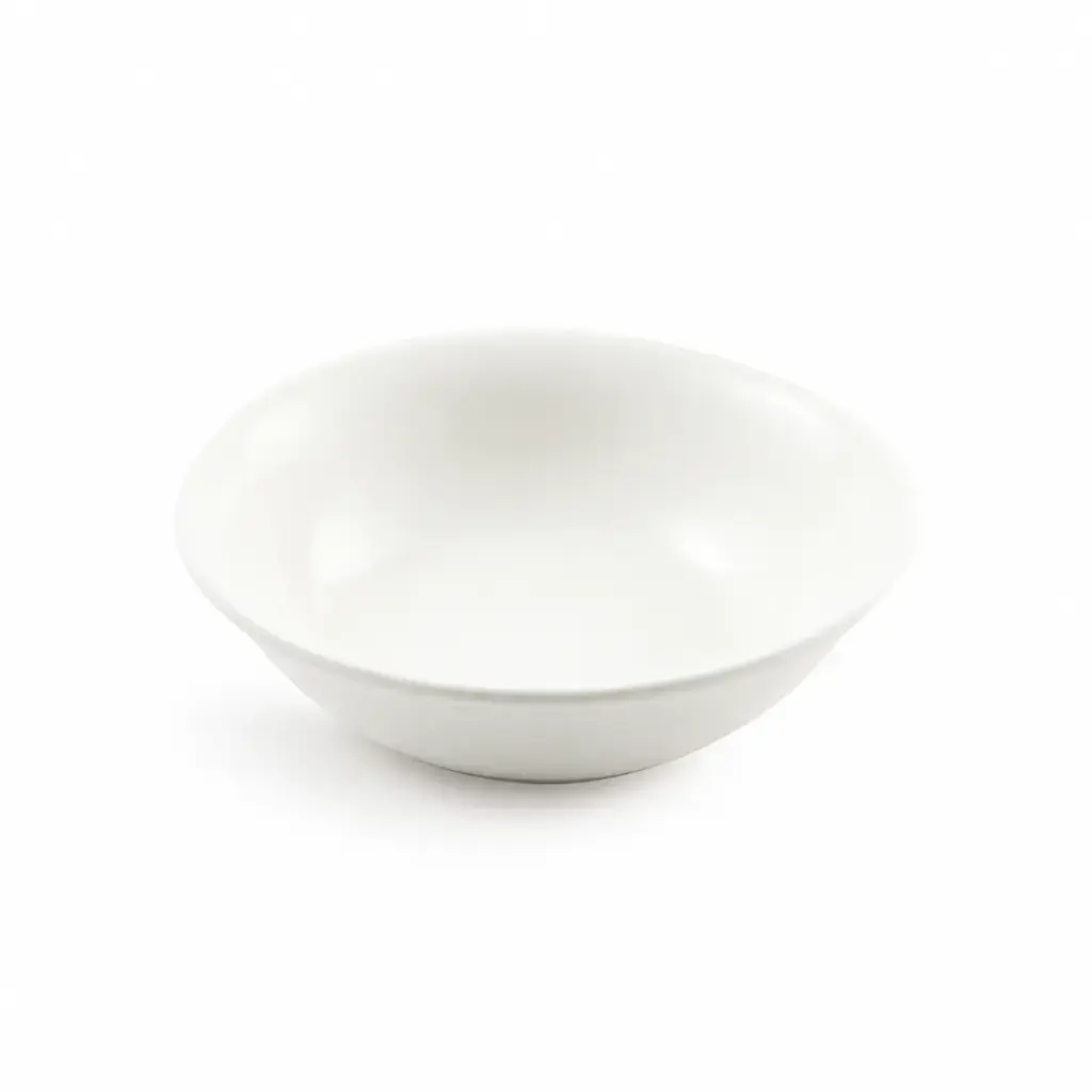Porceletta Ivory Porcelain Rimmed Salad Bowl 17.5 cm