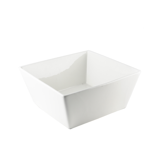 [08-254] Porceletta Ivory Porcelain Square Bowl 12"