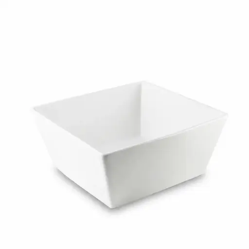 [08-254] Porceletta Ivory Porcelain Square Bowl 12"