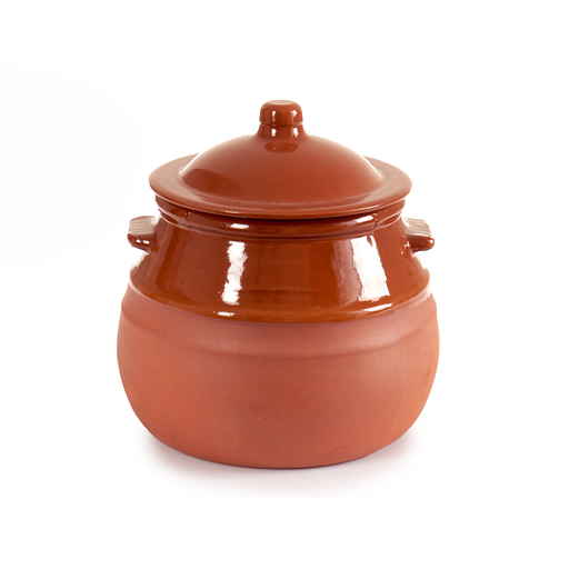 [32-004] Arte Regal Brown Clay Belly Cooking Pot 2 Liter / 12974