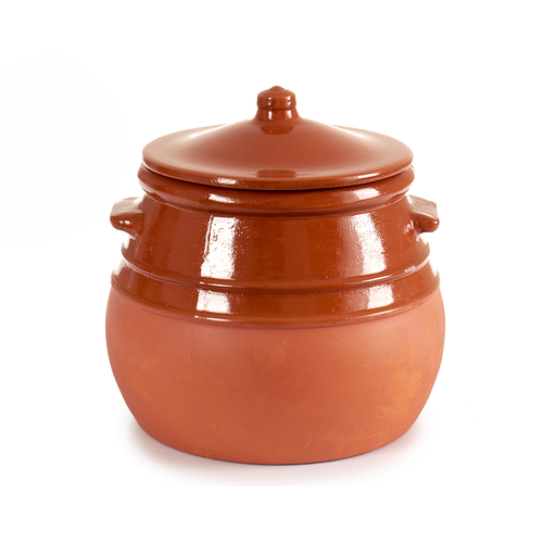 [32-005] Arte Regal Brown Clay Belly Cooking Pot 3.5 Liter / 12973