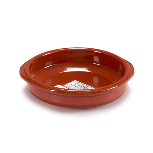 [32-021] Arte Regal Brown Clay Round Deep Plate with Handle 14 cm / 99509