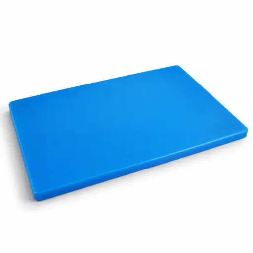 [13-1529] Vague PE Cutting Board 50 cm x 30 cm Blue