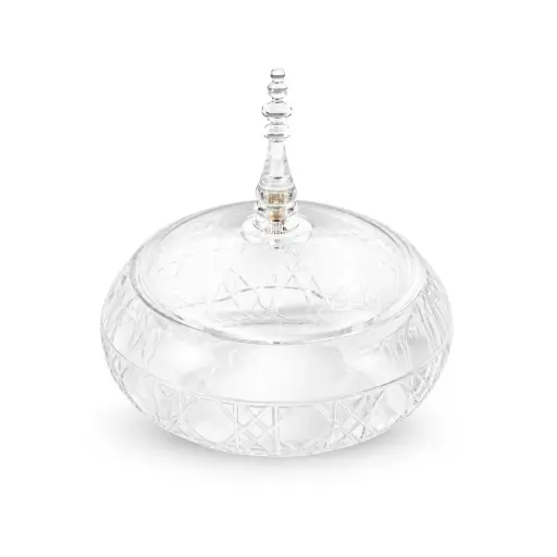 [02-1321] Vague Small Round Acrylic Date Bowl 11.5 cm