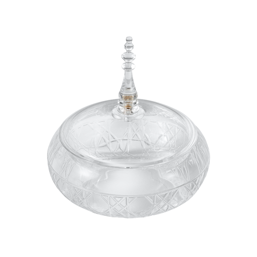 [02-1322] Vague Medium Round Acrylic Date Bowl 13.5 cm