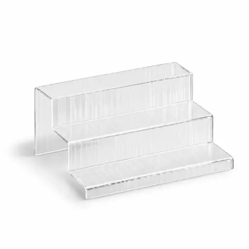 [02-829] Vague Acrylic Display Dessert Set Bark M Taiwan