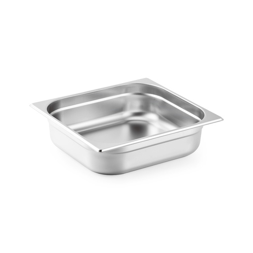 [GN-040-U12] Vague Stainless Steel Gastronorm Pan GN 2/3 - 10 cm