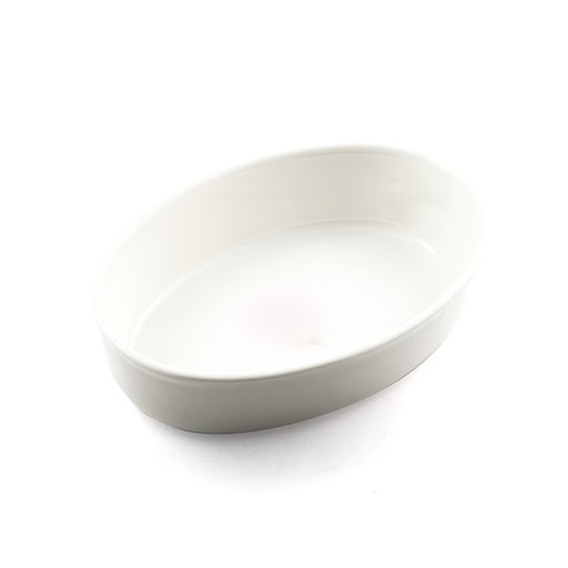 [08-134] طبق بورسلان عميق بيضاوي 11"/ 27.5 سم