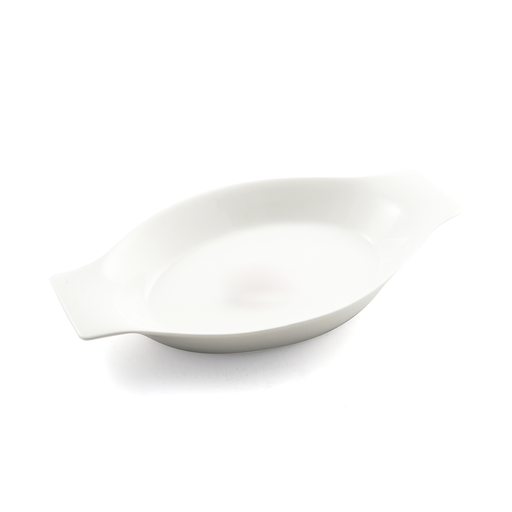 [08-135] طبق بورسلان بيضاوي 8.5"/ 21.5 سم