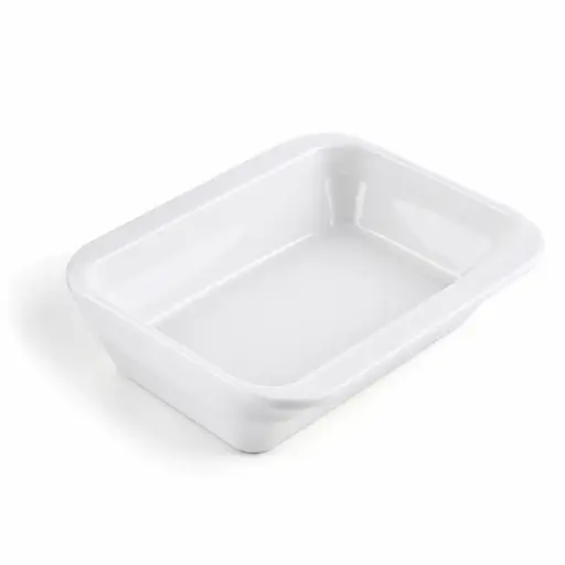 [08-1383] Porceletta Ivory Porcelain Rectangular Dish 14 cm