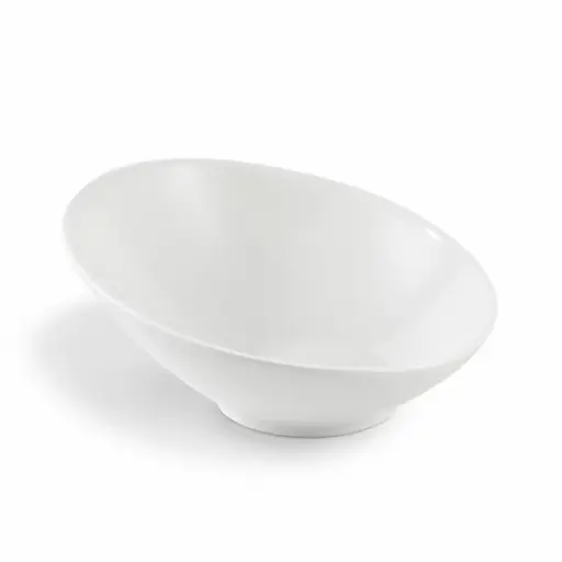 [08-150] Porceletta Ivory Porcelain Slide Bowl 25.5 cm