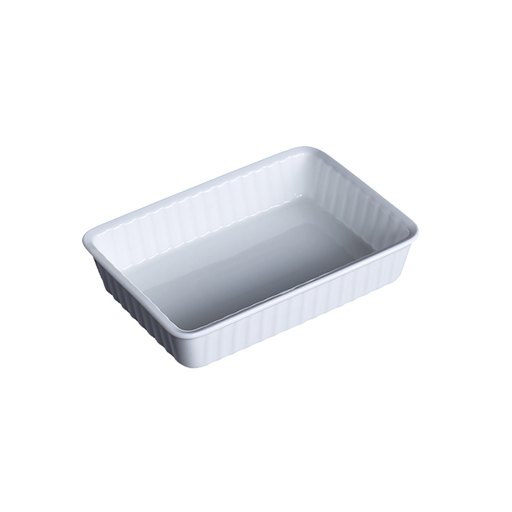 [08-1516] Porceletta Ivory Porcelain Baking Rectangular Dish