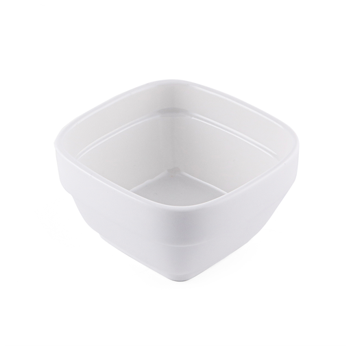 [08-212] Porceletta Ivory Porcelain Stackable Square Bowl 4" 10 cm