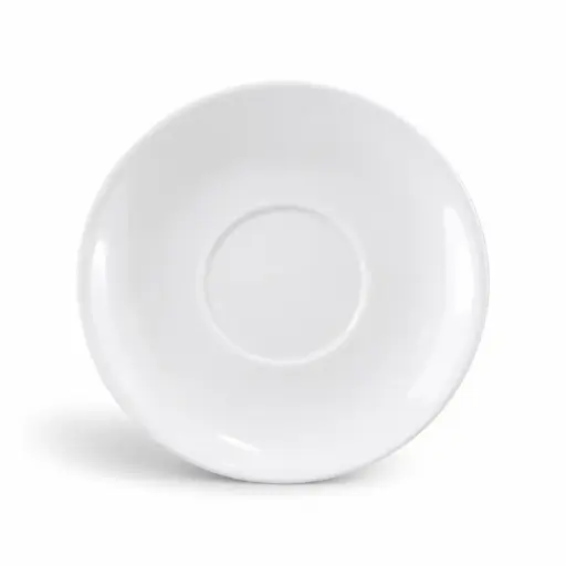 [08-222] Porceletta Ivory Porcelain Saucer Soup Cup