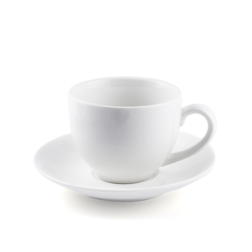 [08-223] Porceletta Ivory Porcelain Cappuccino Cup & Saucer 200 ml