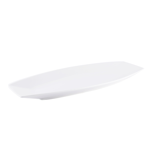 [08-242] Porceletta Ivory Porcelain Boat Rectangular Plate 36 cm / 14"