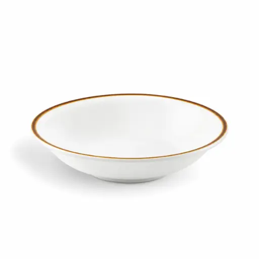 [08-422D1] Porceletta Ivory Mocha Porcelain Salad Bowl 17 cm