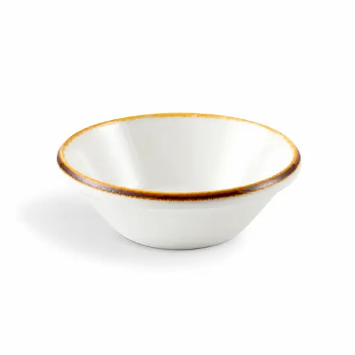 [08-425D1] Porceletta Ivory Mocha Porcelain Mezza & Salad Bowl 15.5 cm / 6"