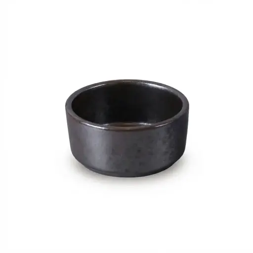 [08-506D3] طبق مقبلات صغير للصلصة بورسلان 2.5 " لون اسود 