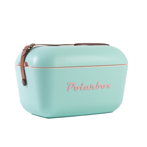 [PB-9238] Polarbox 12 Liters Classic Cooler Box Cyan - Baby Rose / 9238