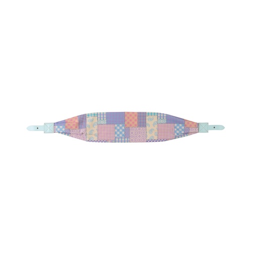 [PB-9297] حزام قماش قابل للتبديل بتصميم رقع القماش لون أزرق من بولاربوكس
