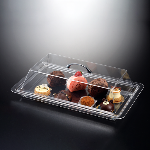 [02-163] Vague Acrylic Bread Box Rectangular 60 cm