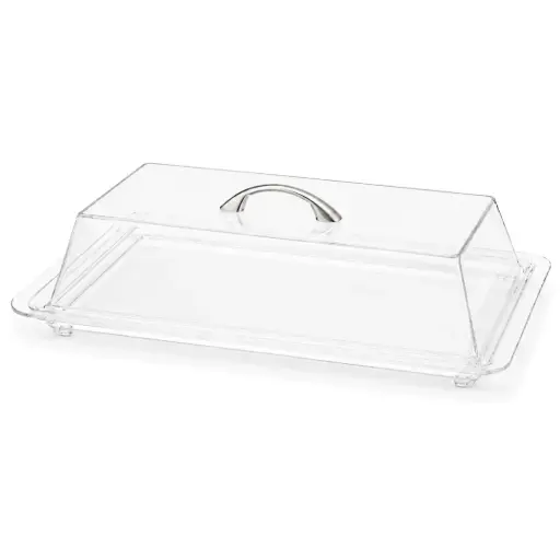[02-163] Vague Acrylic Bread Box Rectangular 60 cm